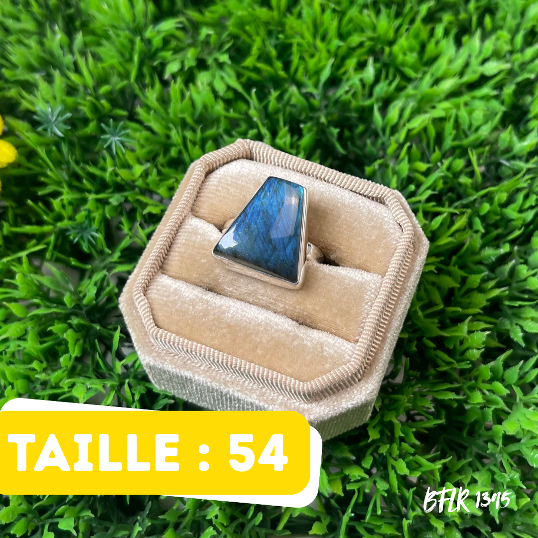 Bague Argent Labradorite Bluefire