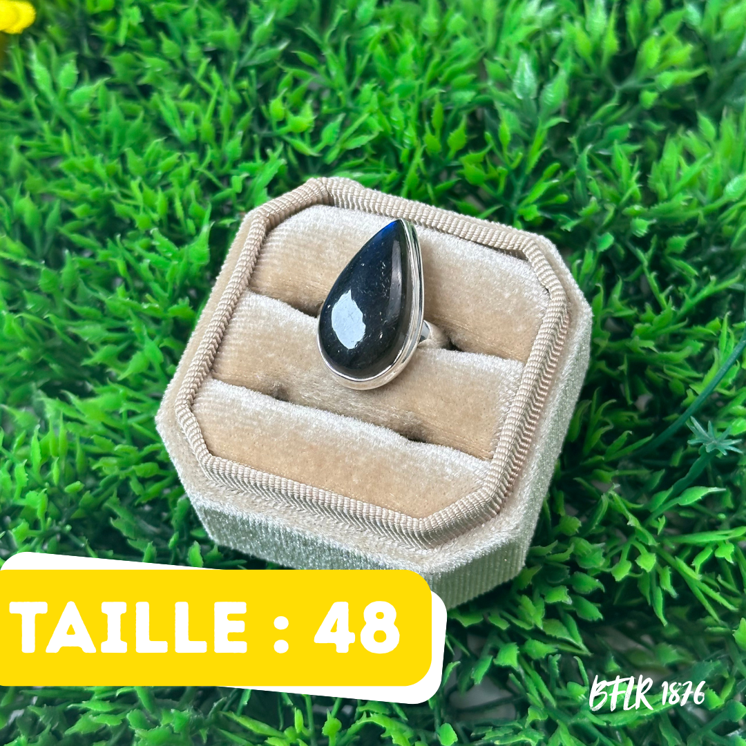 Bague Argent Labradorite Bluefire