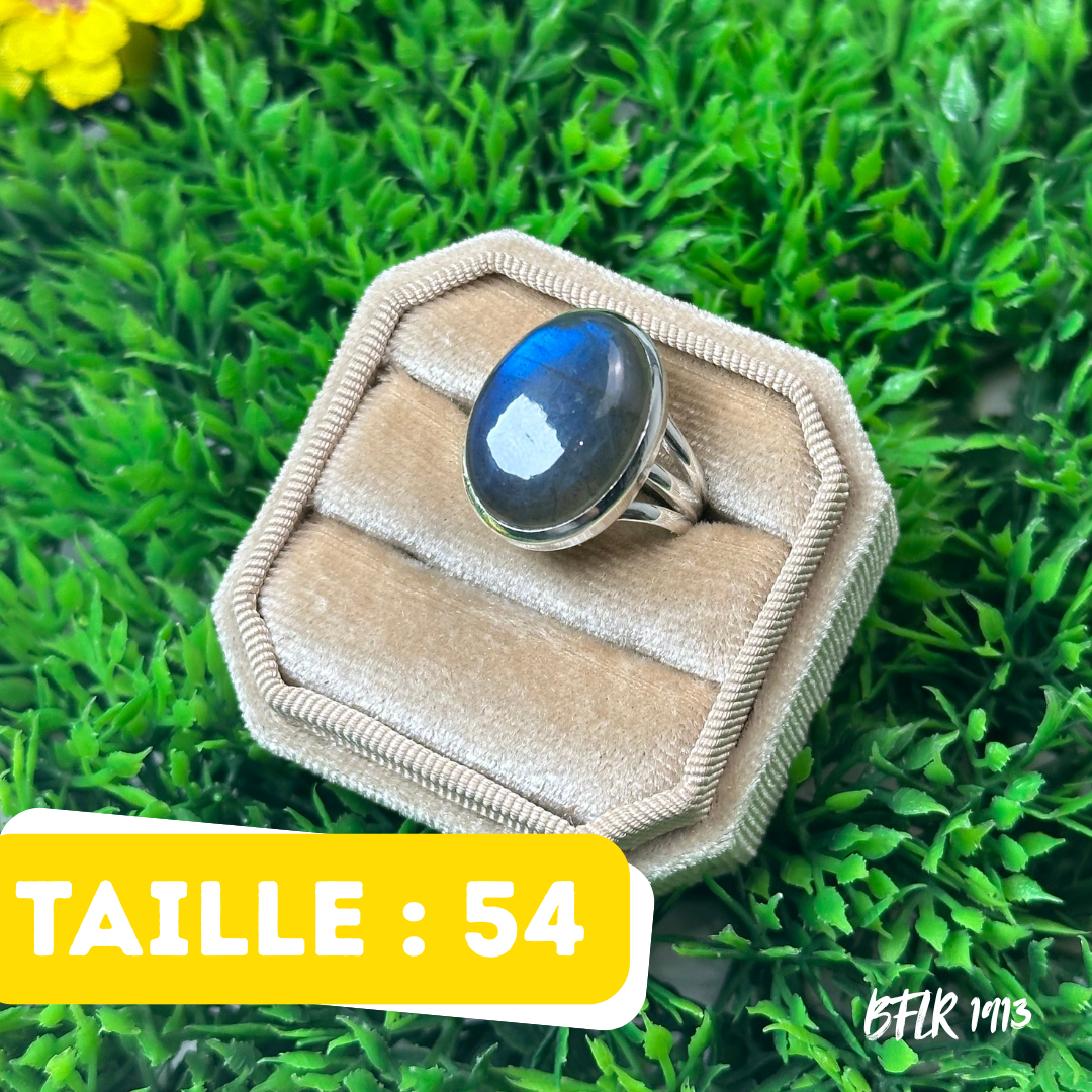 Bague Argent Labradorite Bluefire