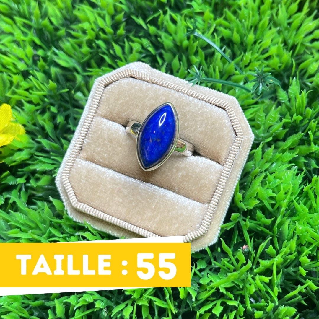 Bague Ancienne En Argent Filigrané Avec Lapis-lazuli - Modèle T58 - Occasion