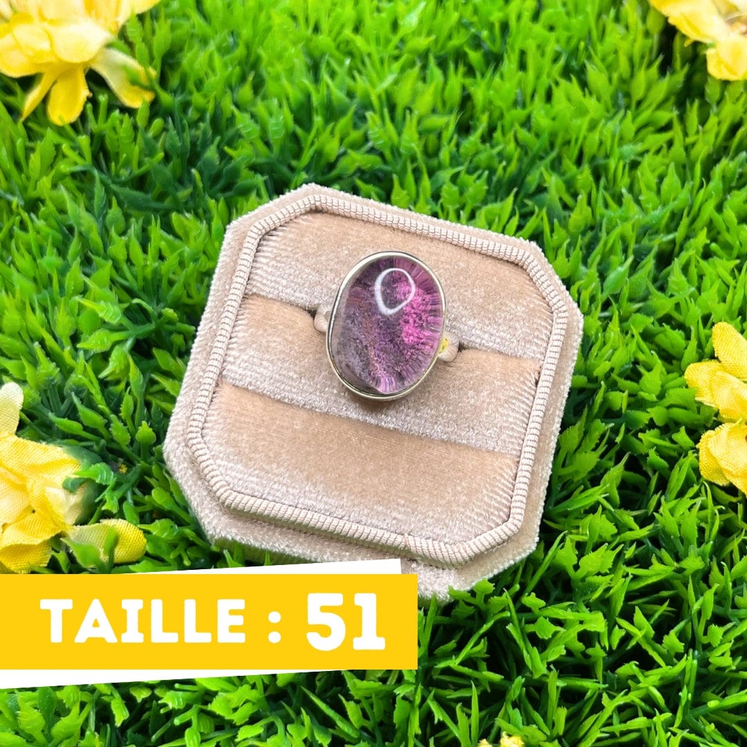 Bague Argent Lépidolite #3