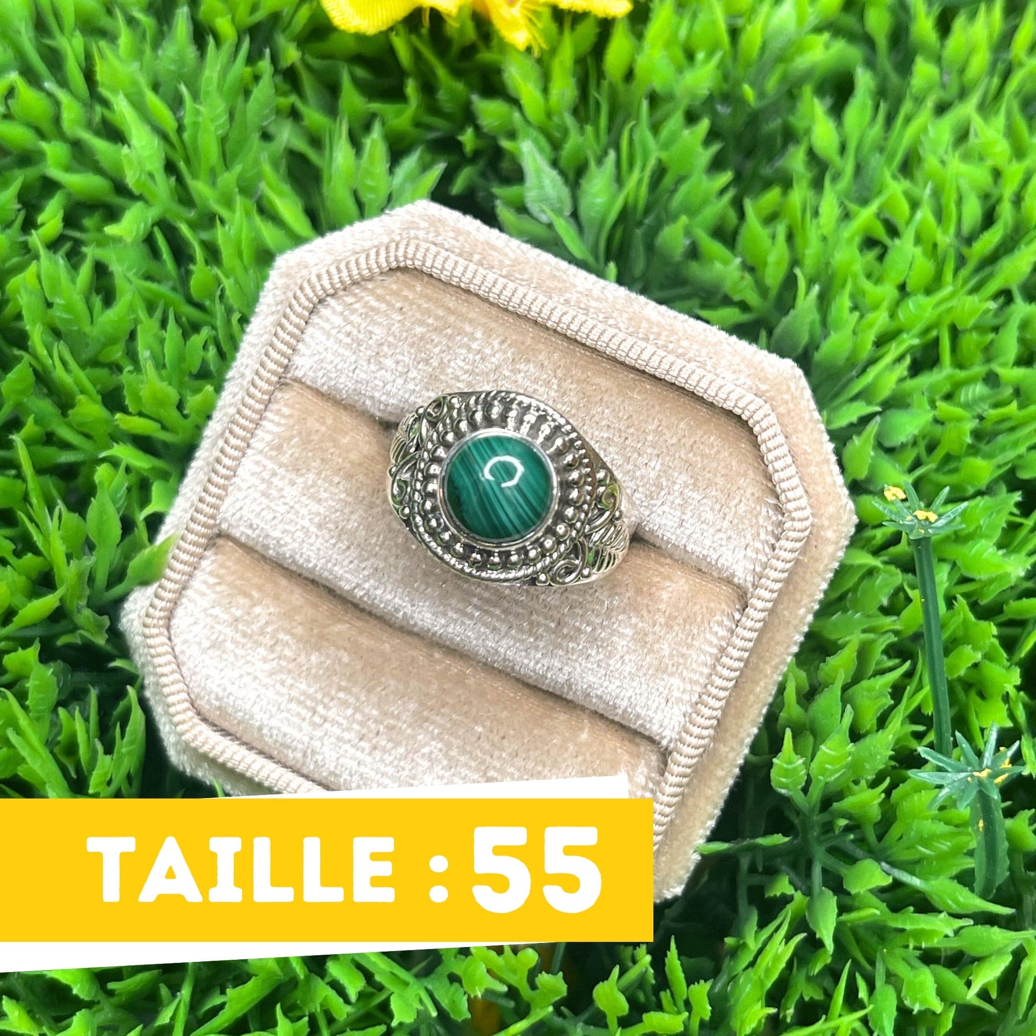 Bague Malachite Pierre Naturelle Veritable Bague Malachite Pierre Naturelle Veritable