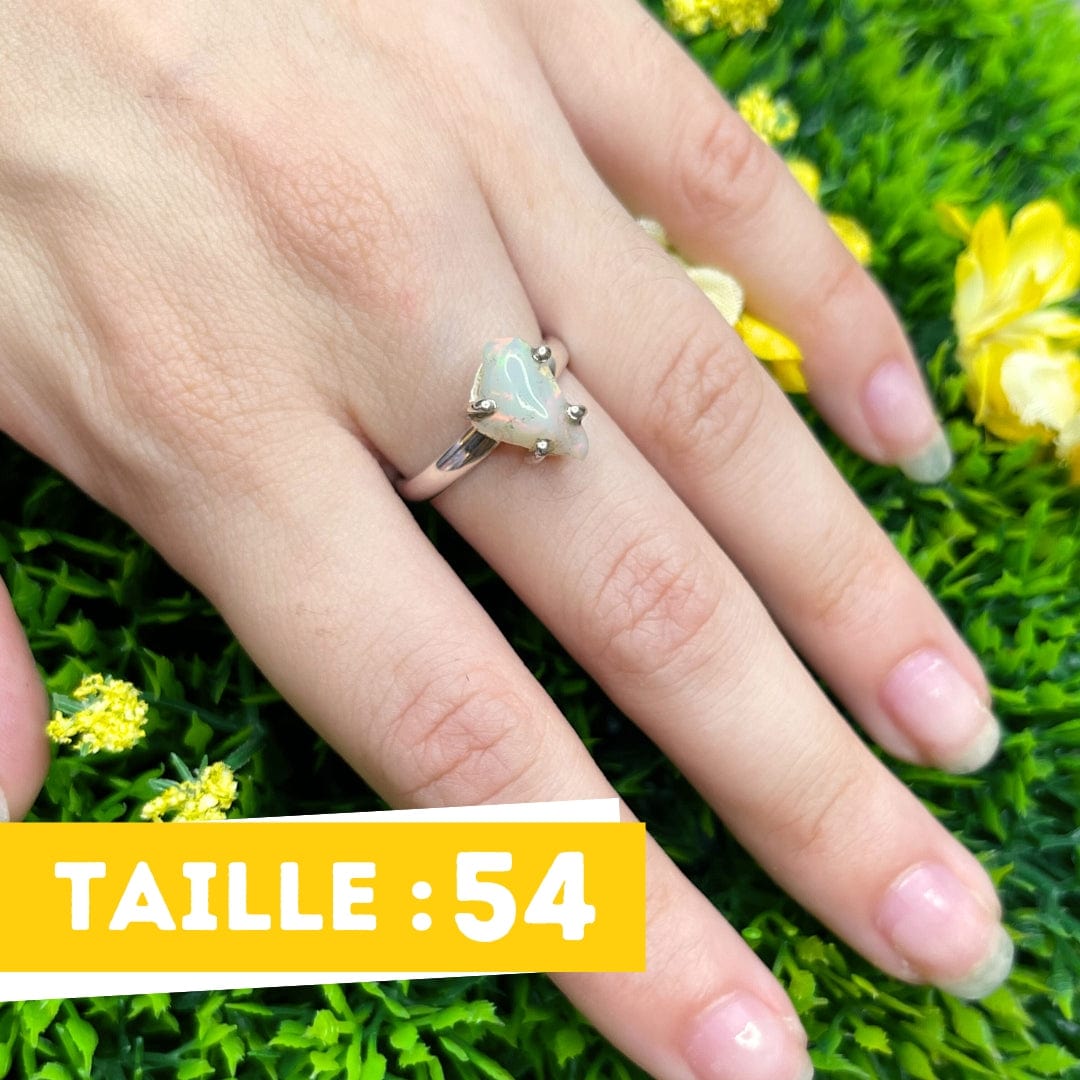 Rare !! Opale Blanche Et Multicolore D'Ethiopie : 2,02 Carats ★★ P481 Rare !! Opale Blanche Et Multicolore D'Ethiopie : 2,02 Carats ★★ P481