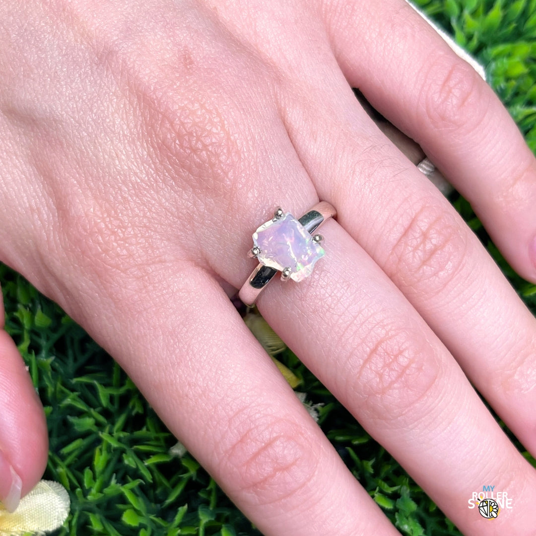 Bague Argent Opale d'Ethiopie #260