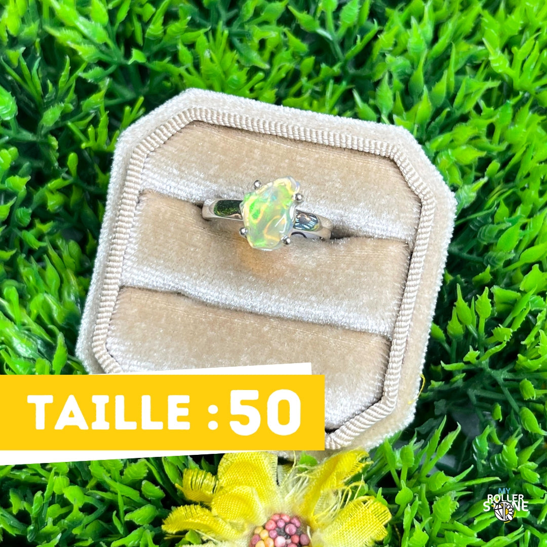 Bague Argent Opale d'Ethiopie #266