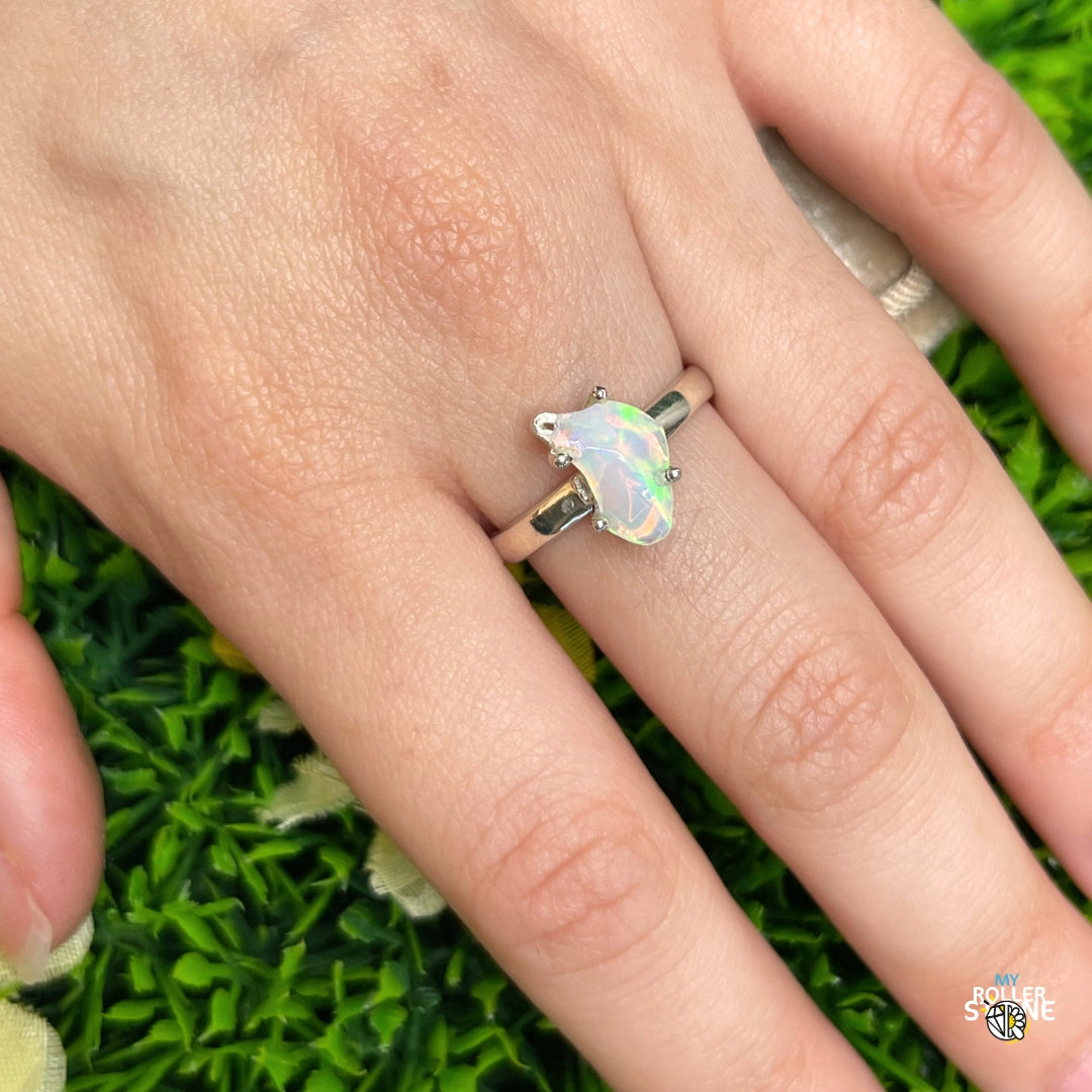 Bague Argent Opale d'Ethiopie #287 Opale Ethiopie Bague Argent