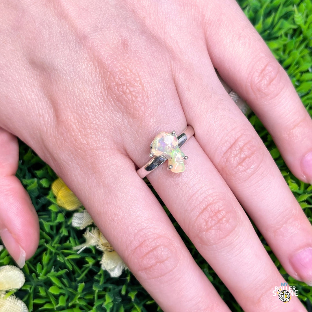 Bague Argent Opale d'Ethiopie #290