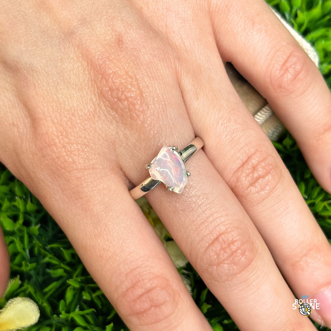 Bague Argent Opale d'Ethiopie #308 Opale Ethiopie Bague Argent