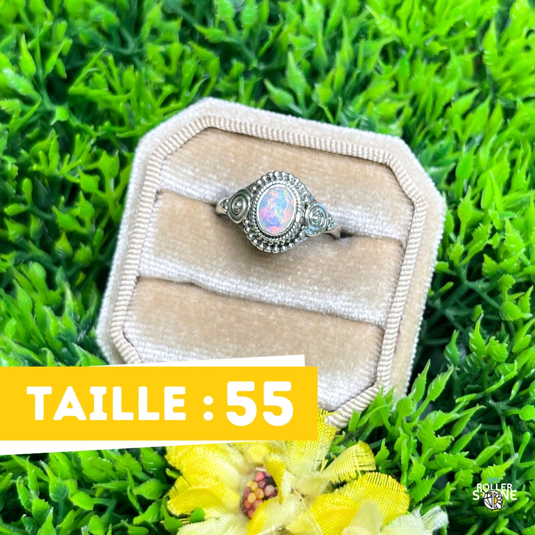 Bague Argent Opale d'Ethiopie #363
