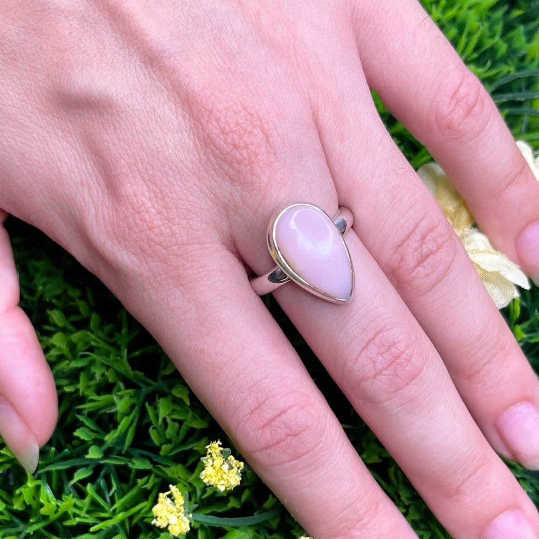 Bague Argent 925 Opale Rose #11
