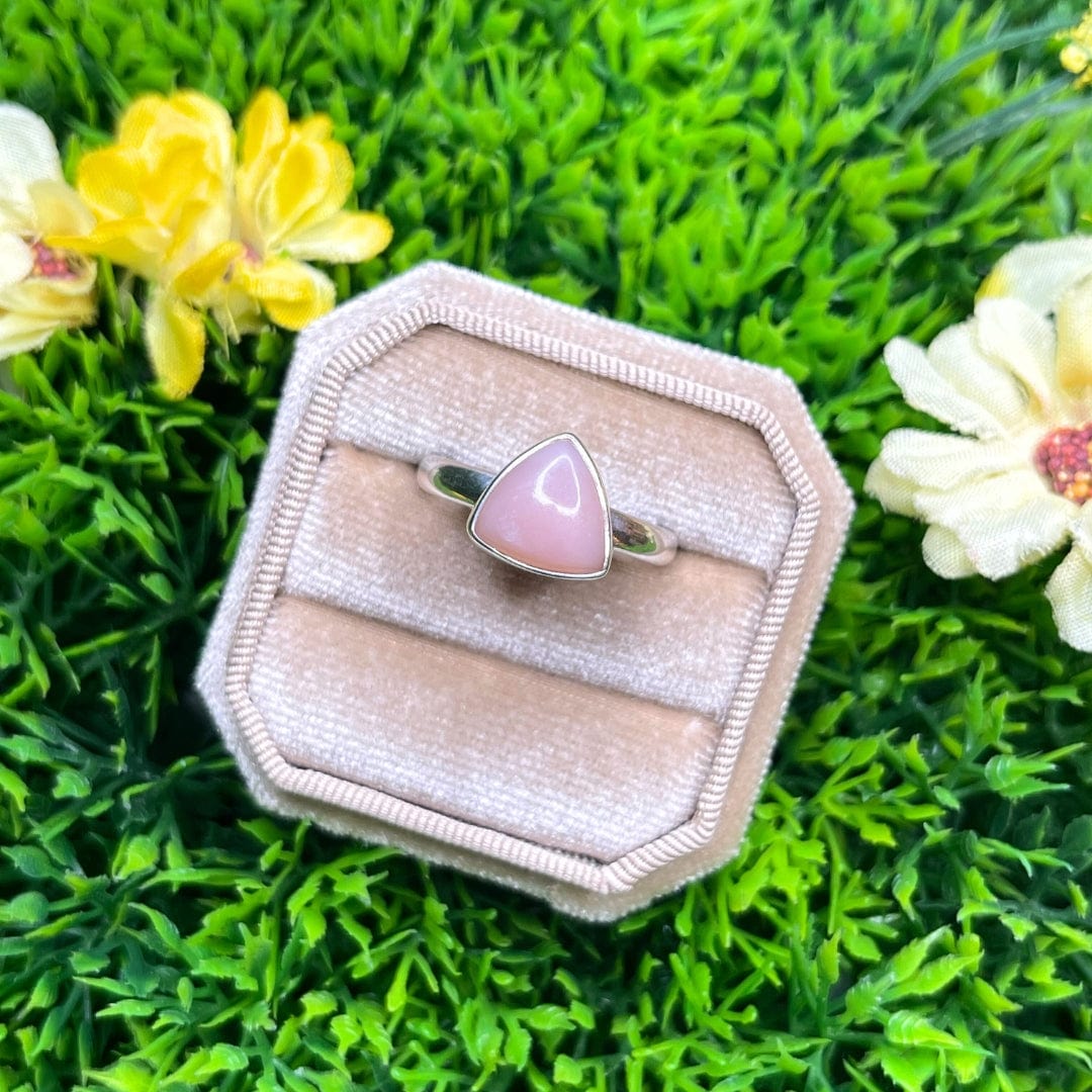 Bague Argent 925 Opale Rose #14