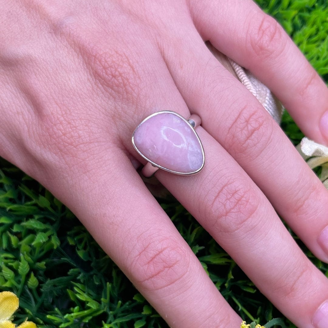 Bague Argent 925 Opale Rose #17