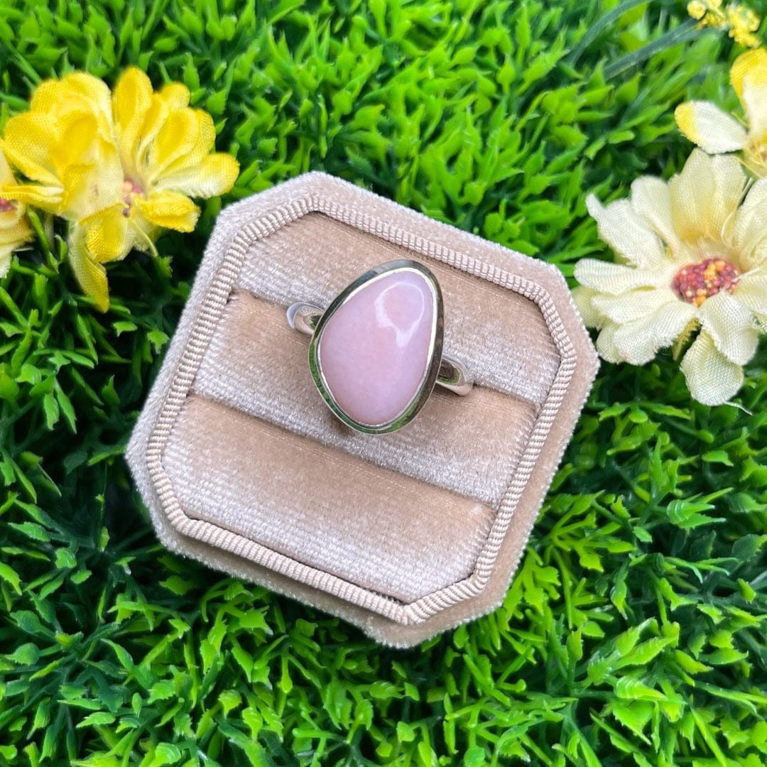 Bague Argent 925 Opale Rose #18