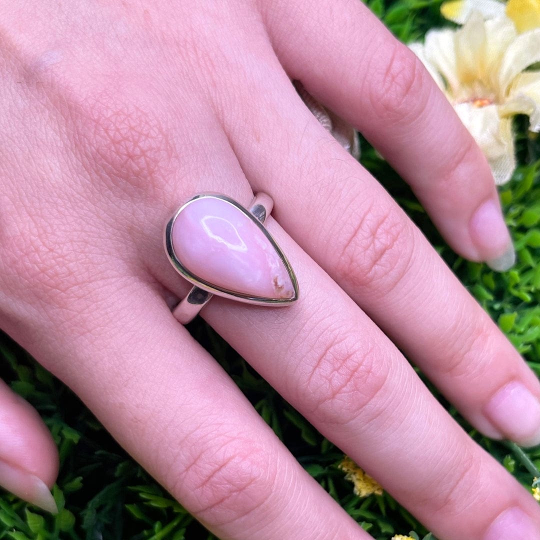 Bague Argent 925 Opale Rose #20