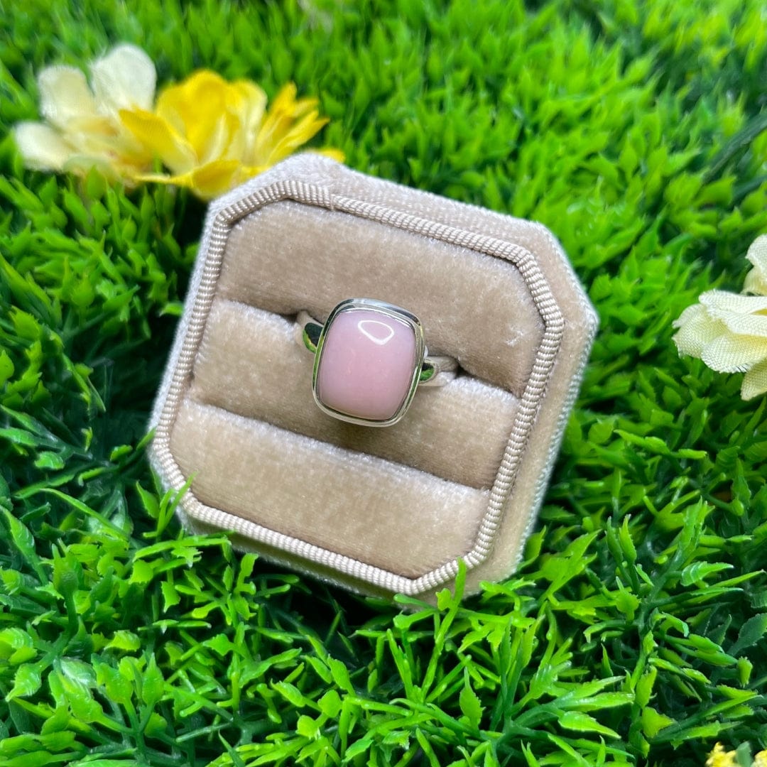 Bague Argent 925 Opale Rose #26