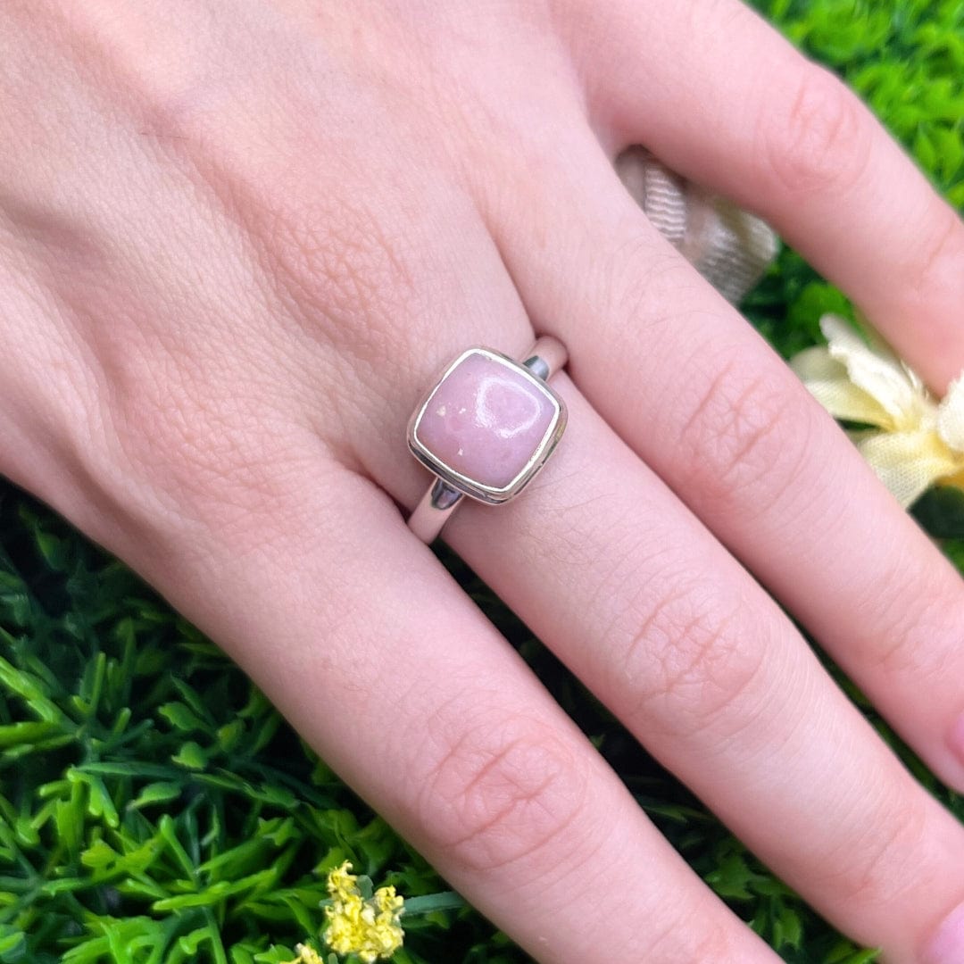 Bague Argent Opale Rose #34 - Bagues