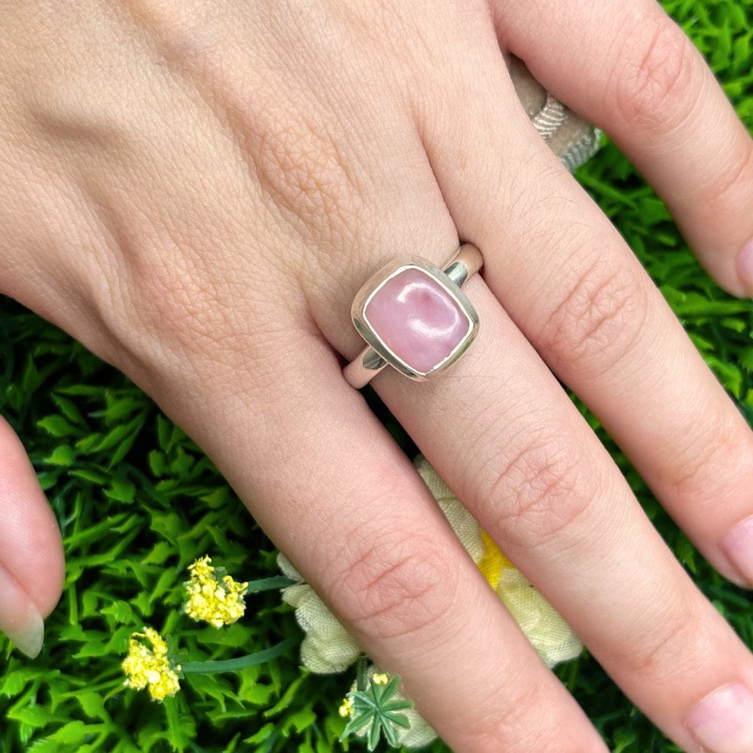 Bague Argent 925 Opale Rose #52