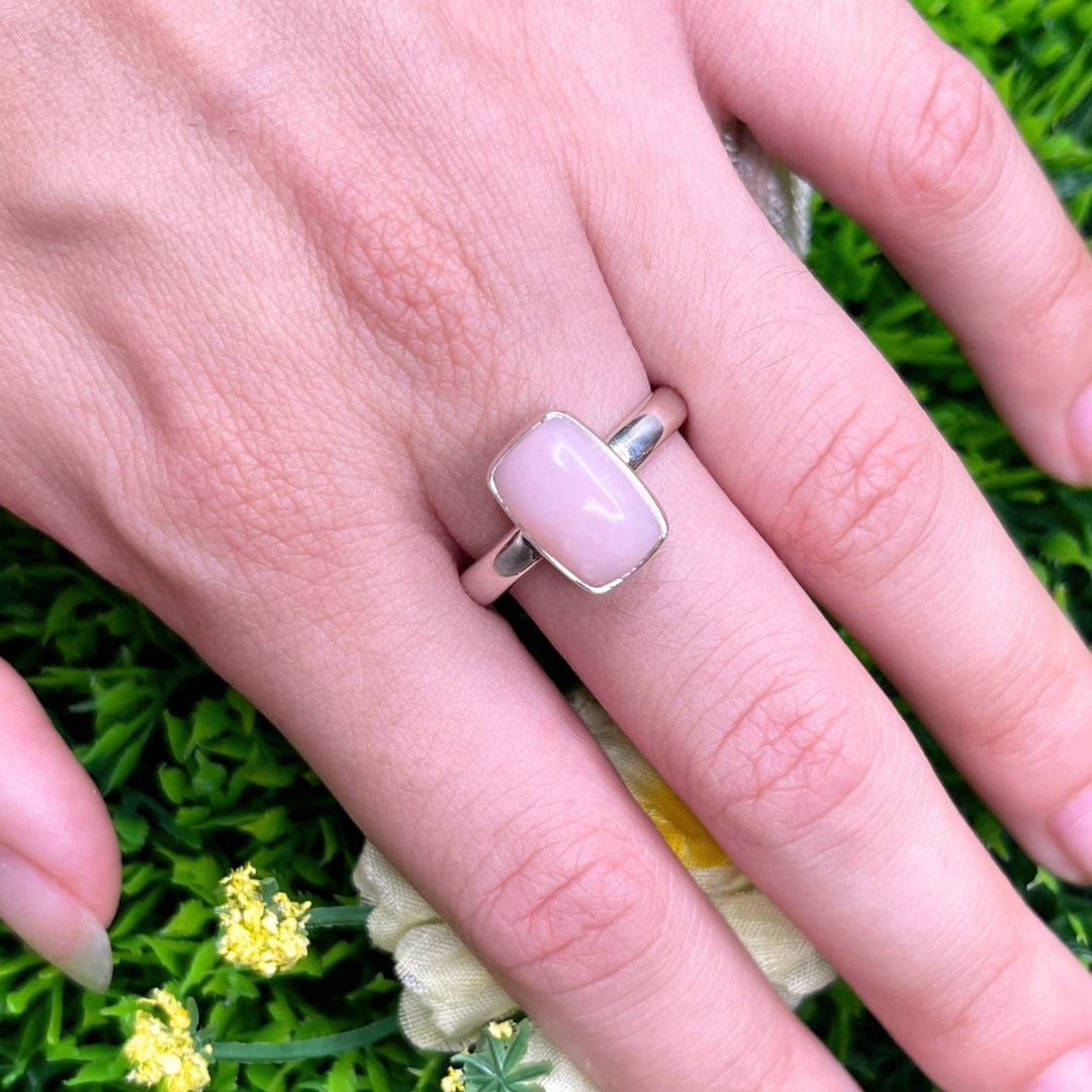 Bague Argent 925 Opale Rose #54