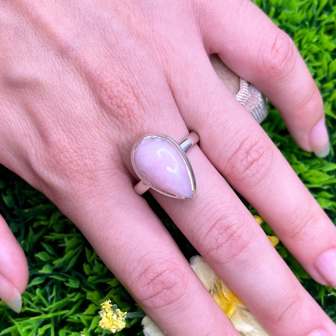Bague Argent 925 Opale Rose #55