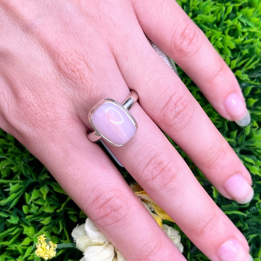 Bague Argent 925 Opale Rose #57