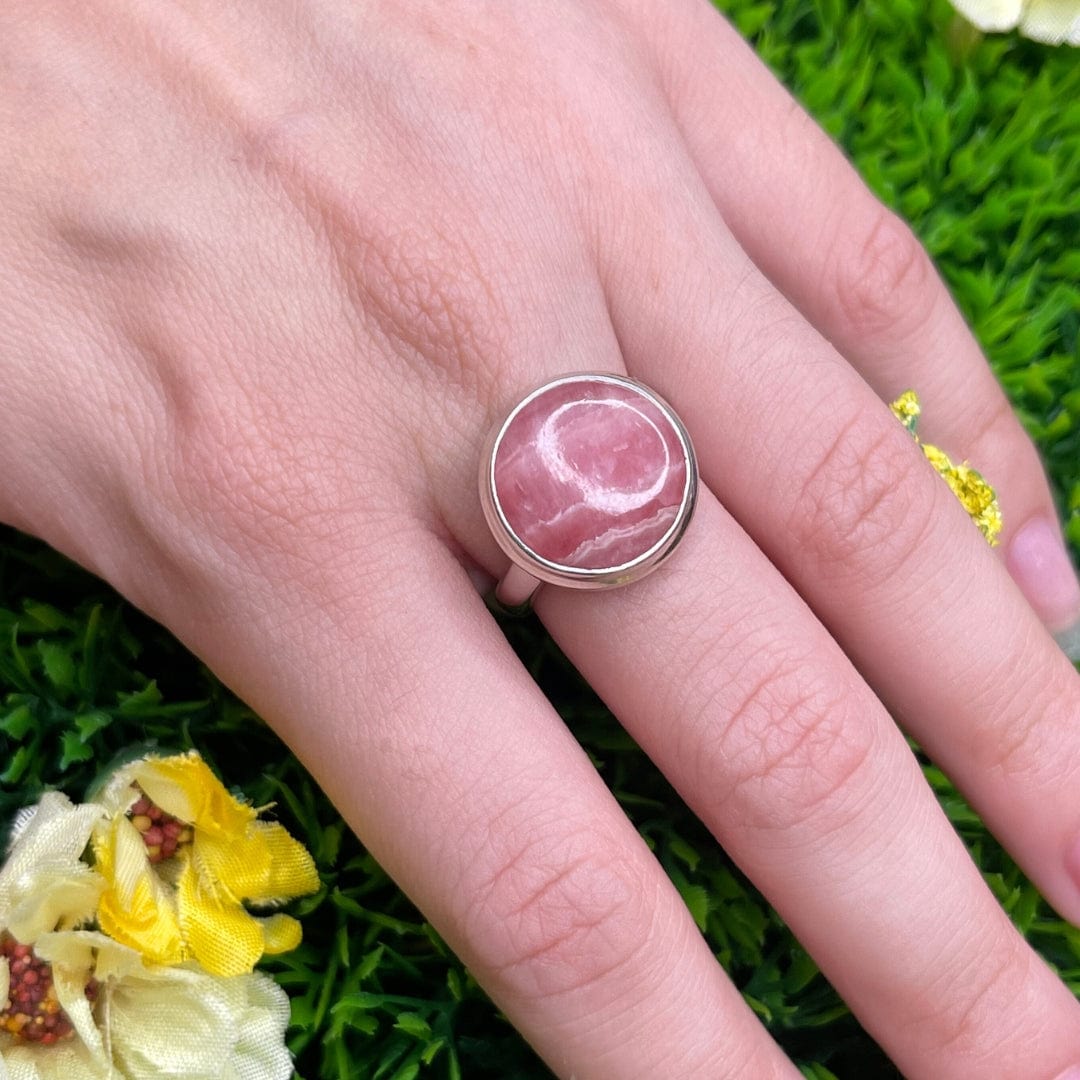  Bague Argent Rhodochrosite #37