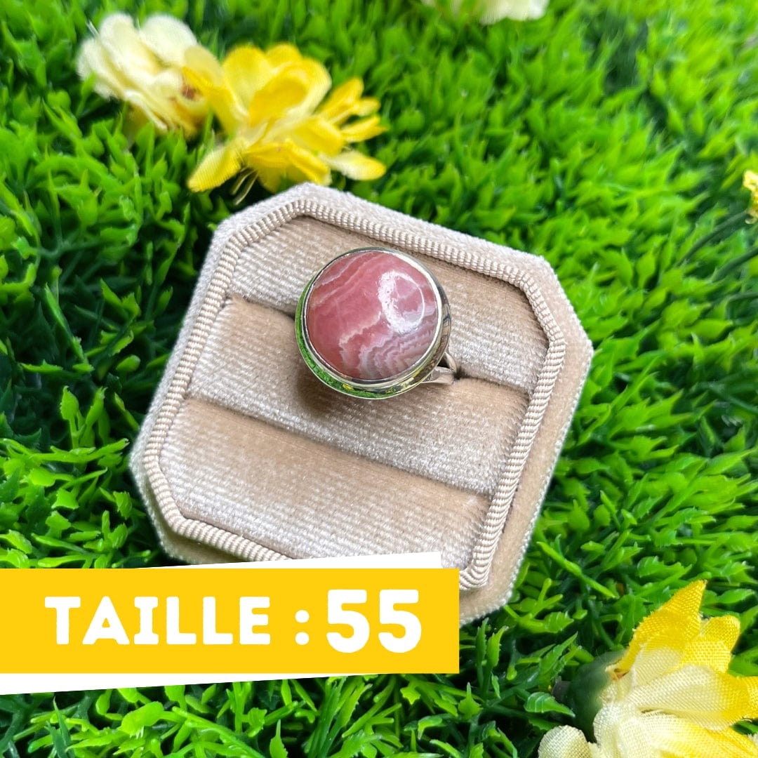 Bague Argent Rhodochrosite #5