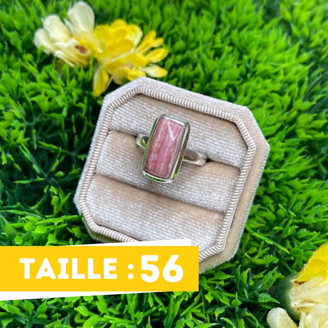 Bague Argent Rhodochrosite #7