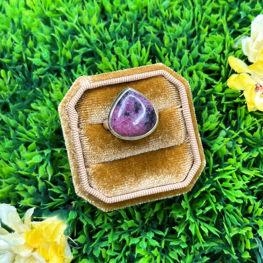 Bague Argent Rhodonite Australienne #9
