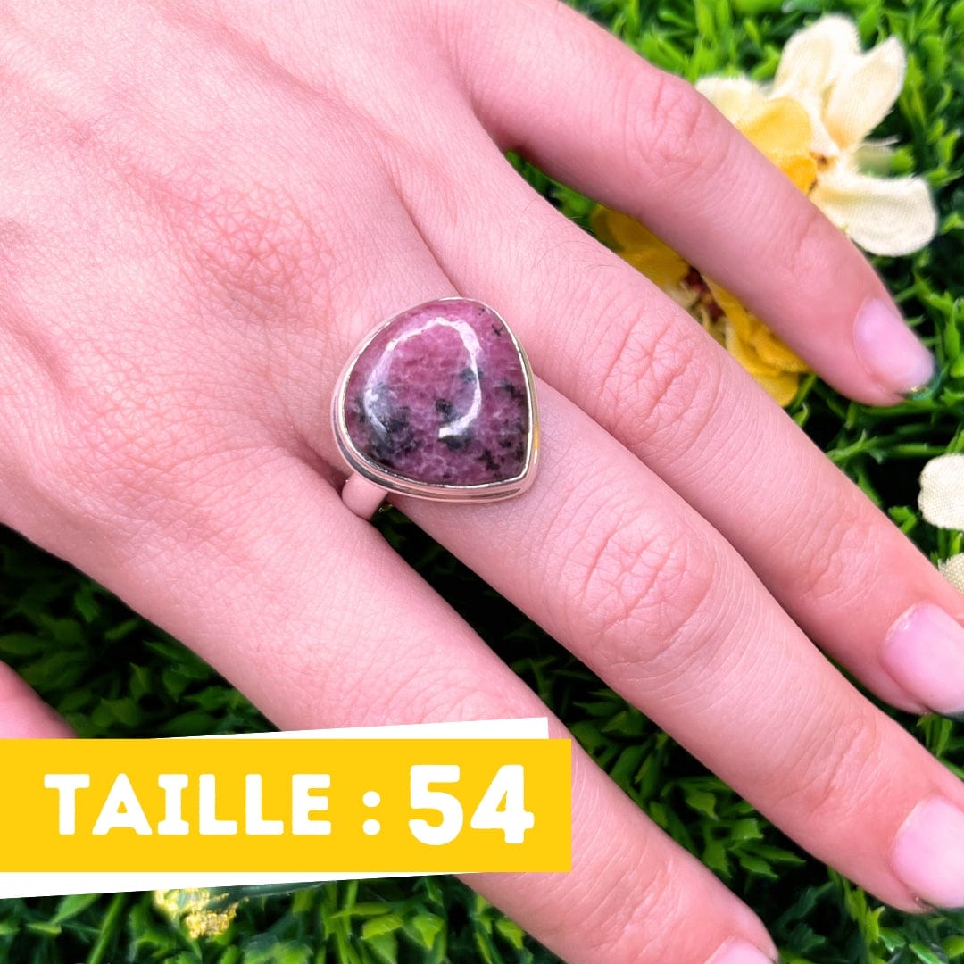 Bague Argent Rhodonite Australienne #9