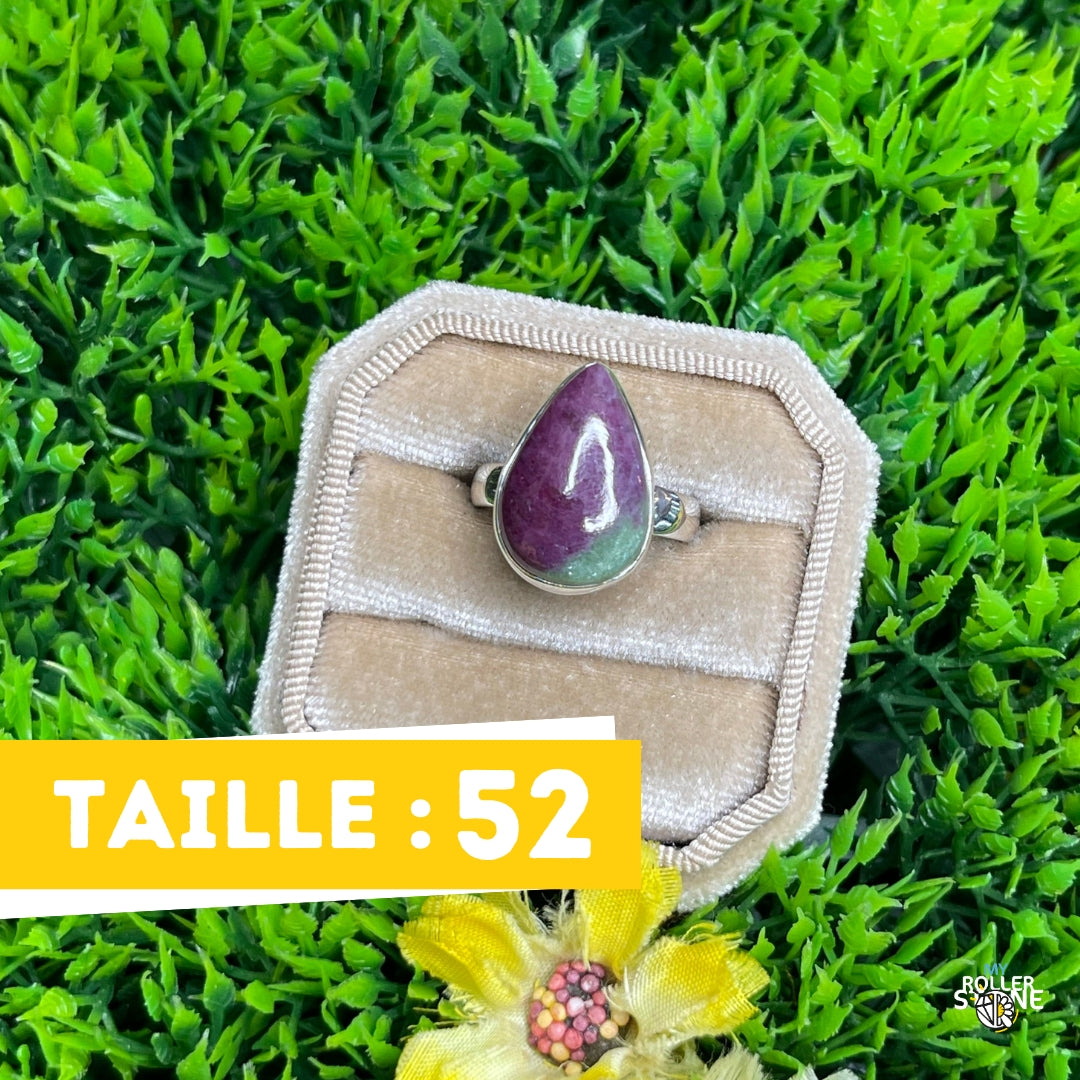 Bague Argent Rubis Zoïsite #1