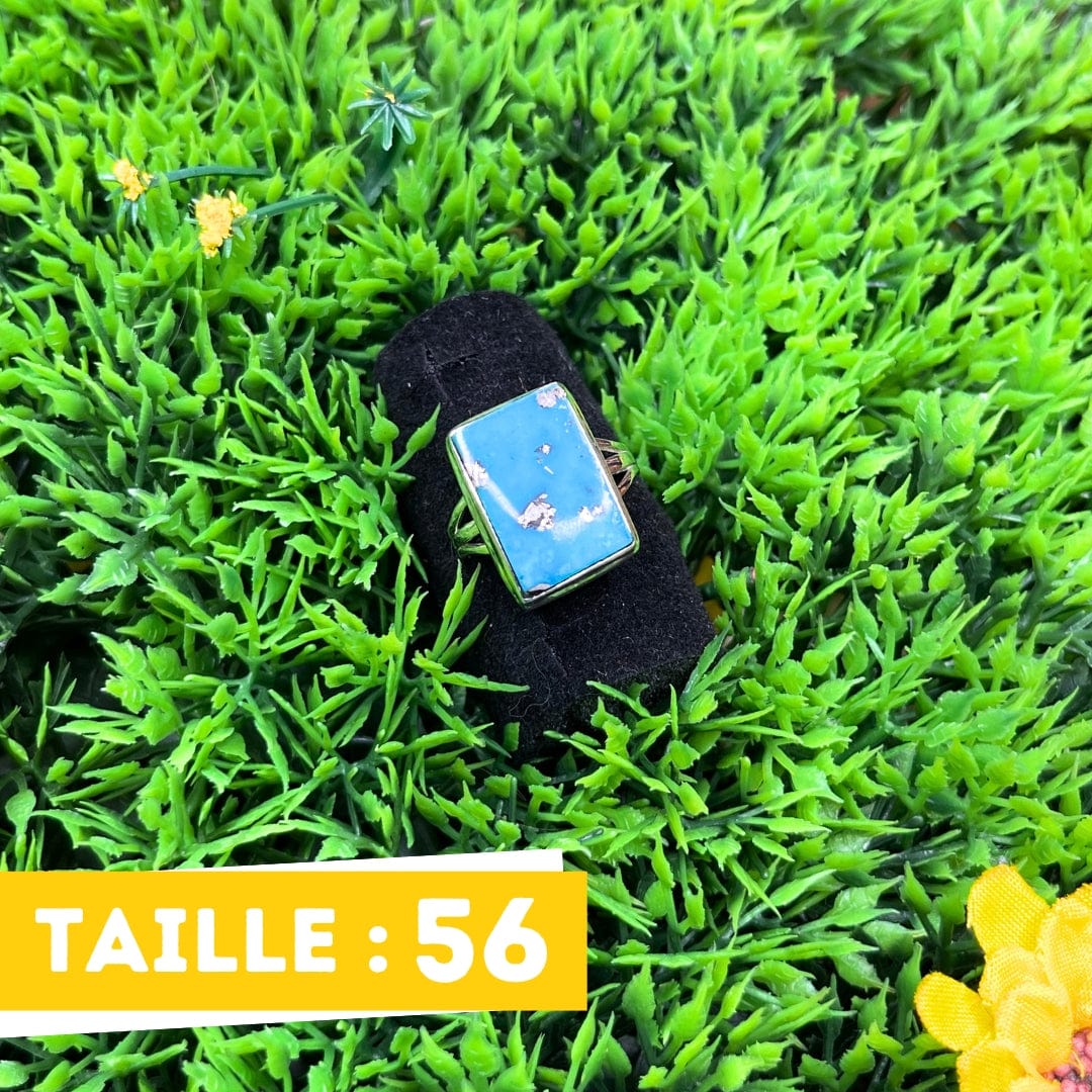 Bague Argent Turquoise Perse #10