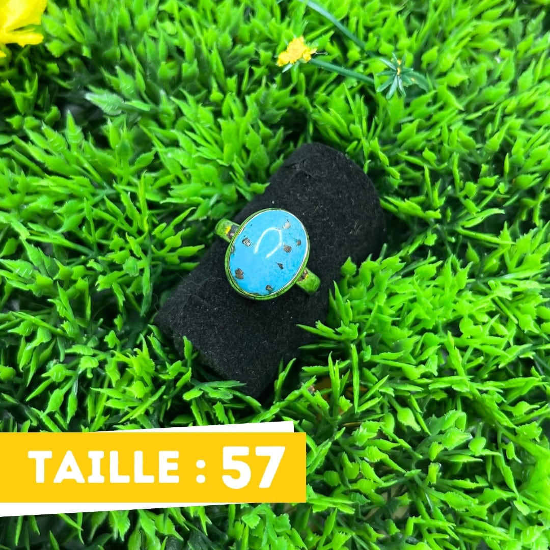 Bague Argent Turquoise Perse #13