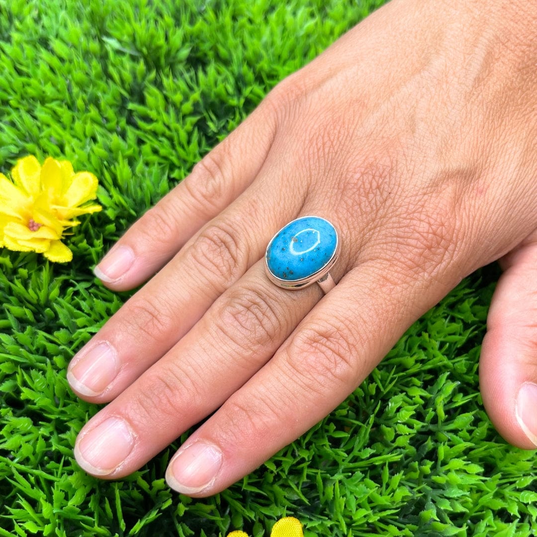 Bague Argent Turquoise Perse #14