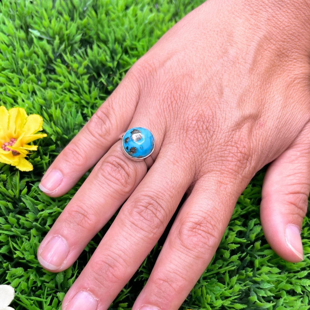 Bague Argent Turquoise Perse #2