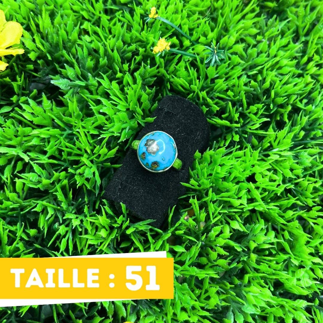 Bague Argent Turquoise Perse #2