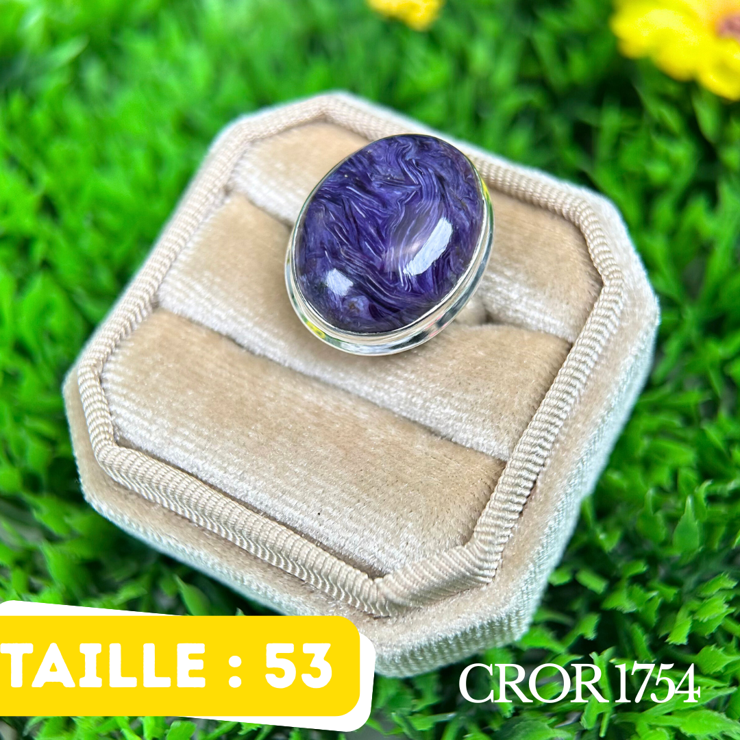 Bague Argent Charoite