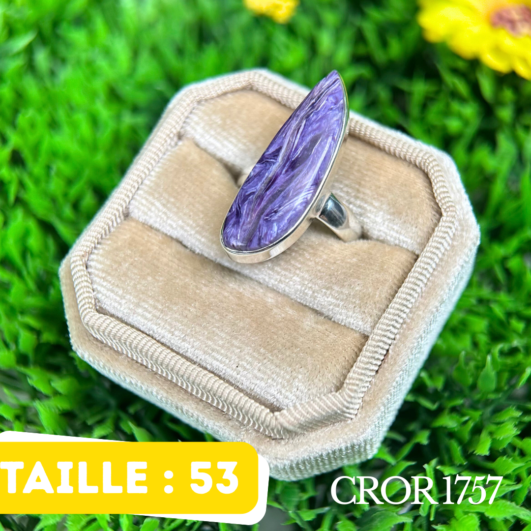 Bague Argent Charoite
