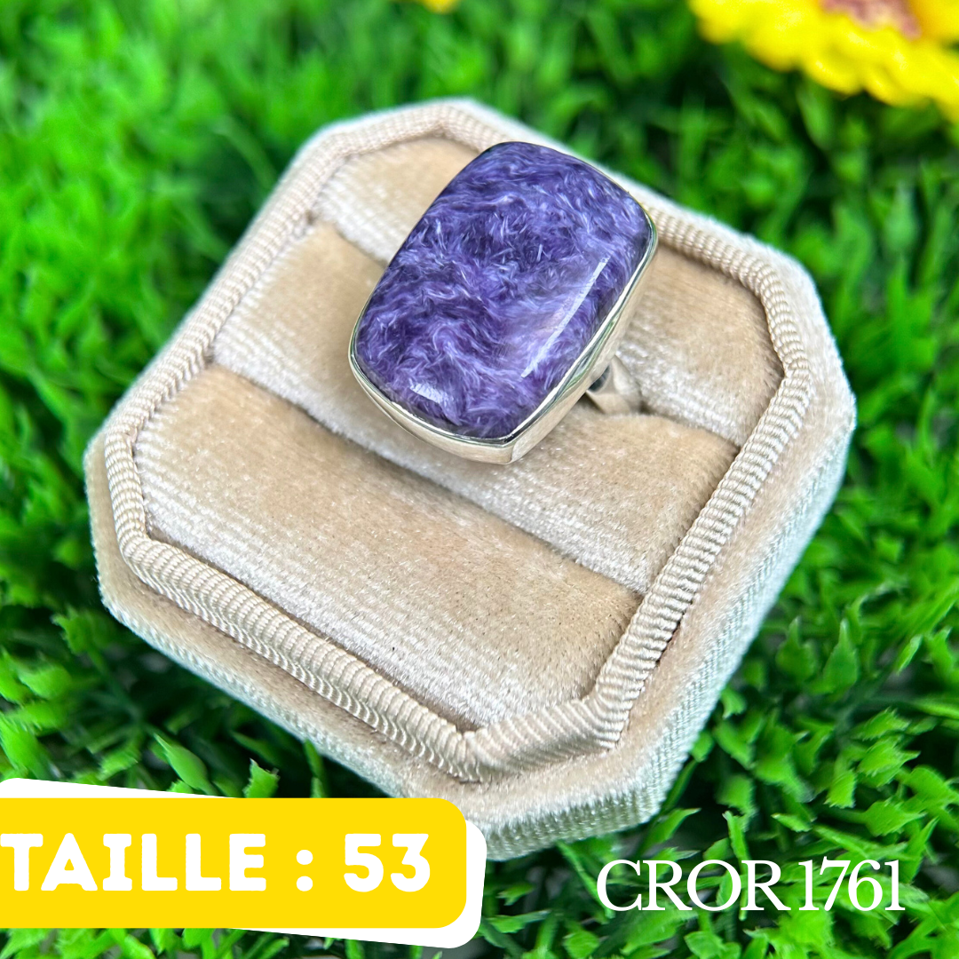Bague Argent Charoite