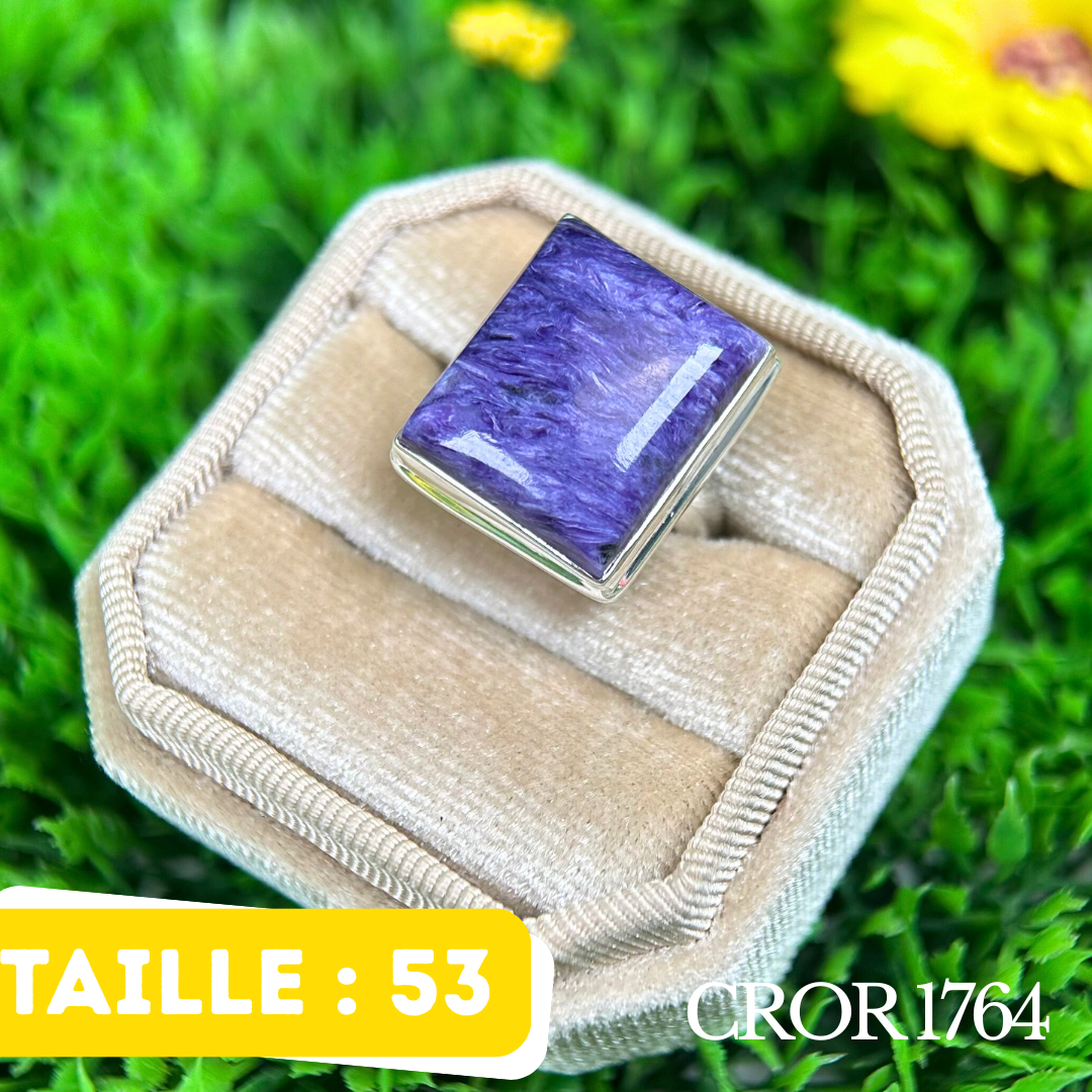 Bague Argent Charoite