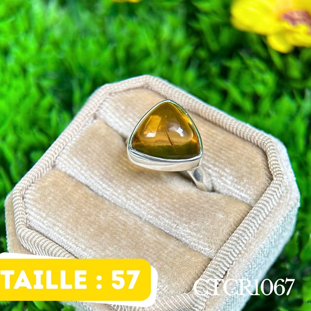Bague argent Citrine