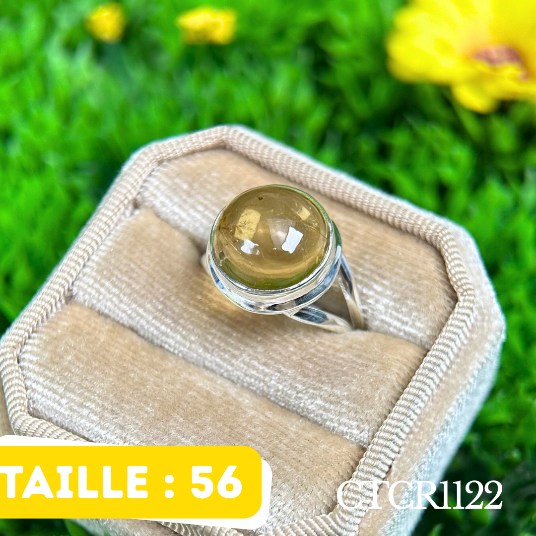 Bague argent Citrine