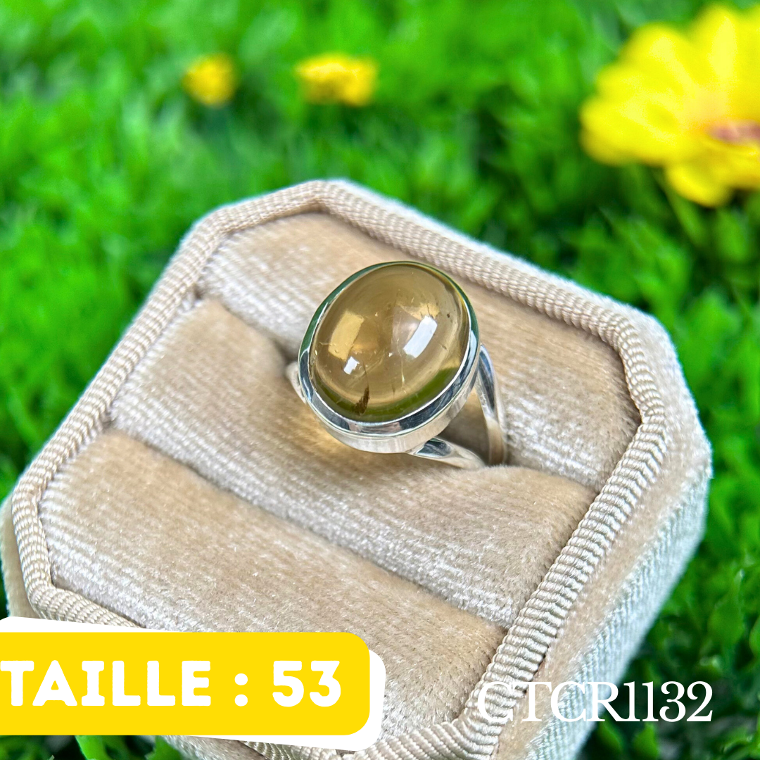 Bague argent Citrine