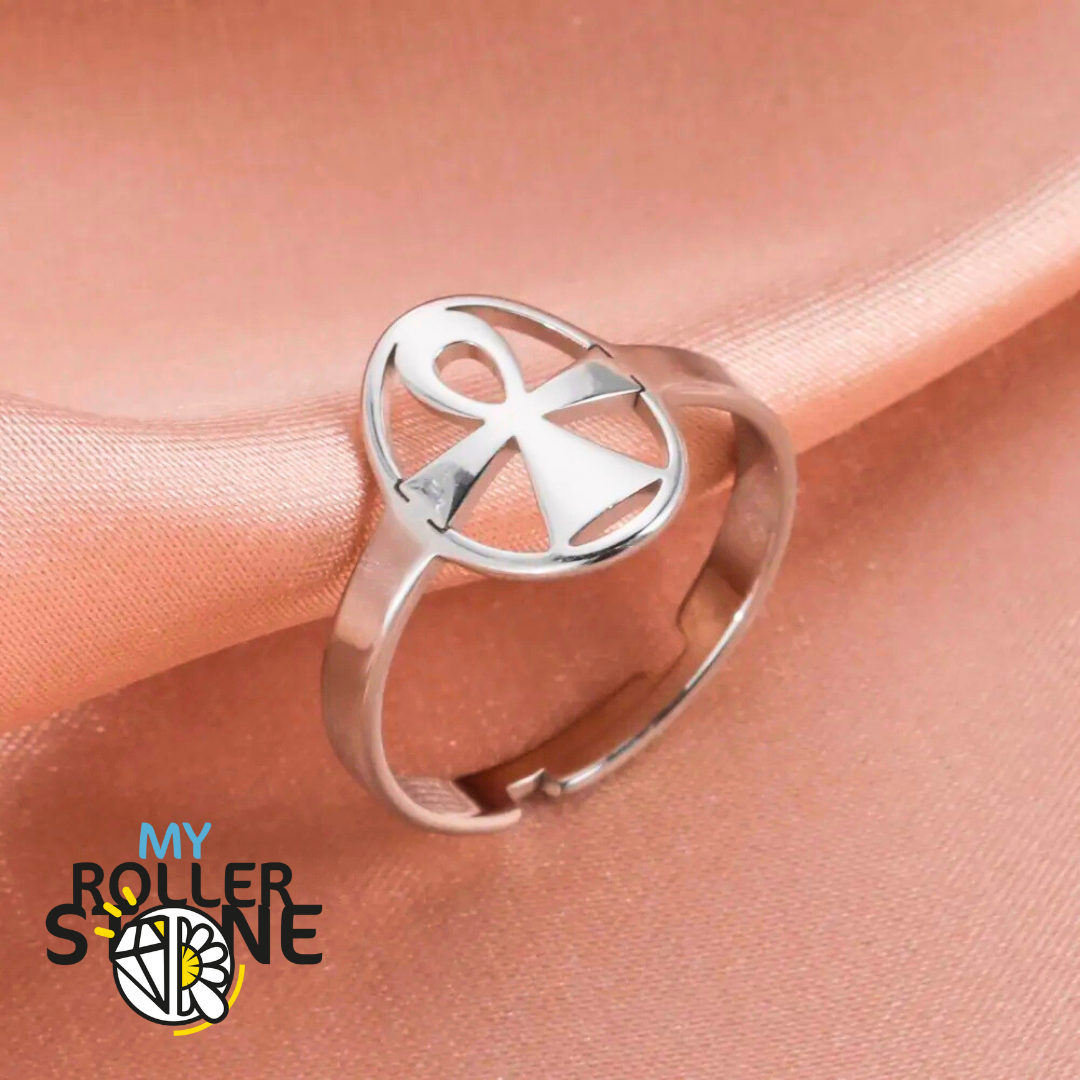 Bague Croix Ankh - Argent - Bagues