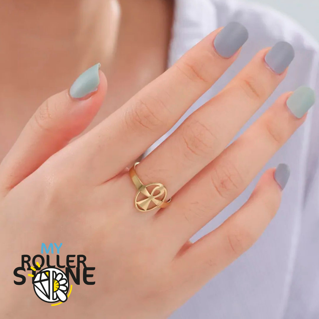 Bague Croix Ankh - Or - Bagues