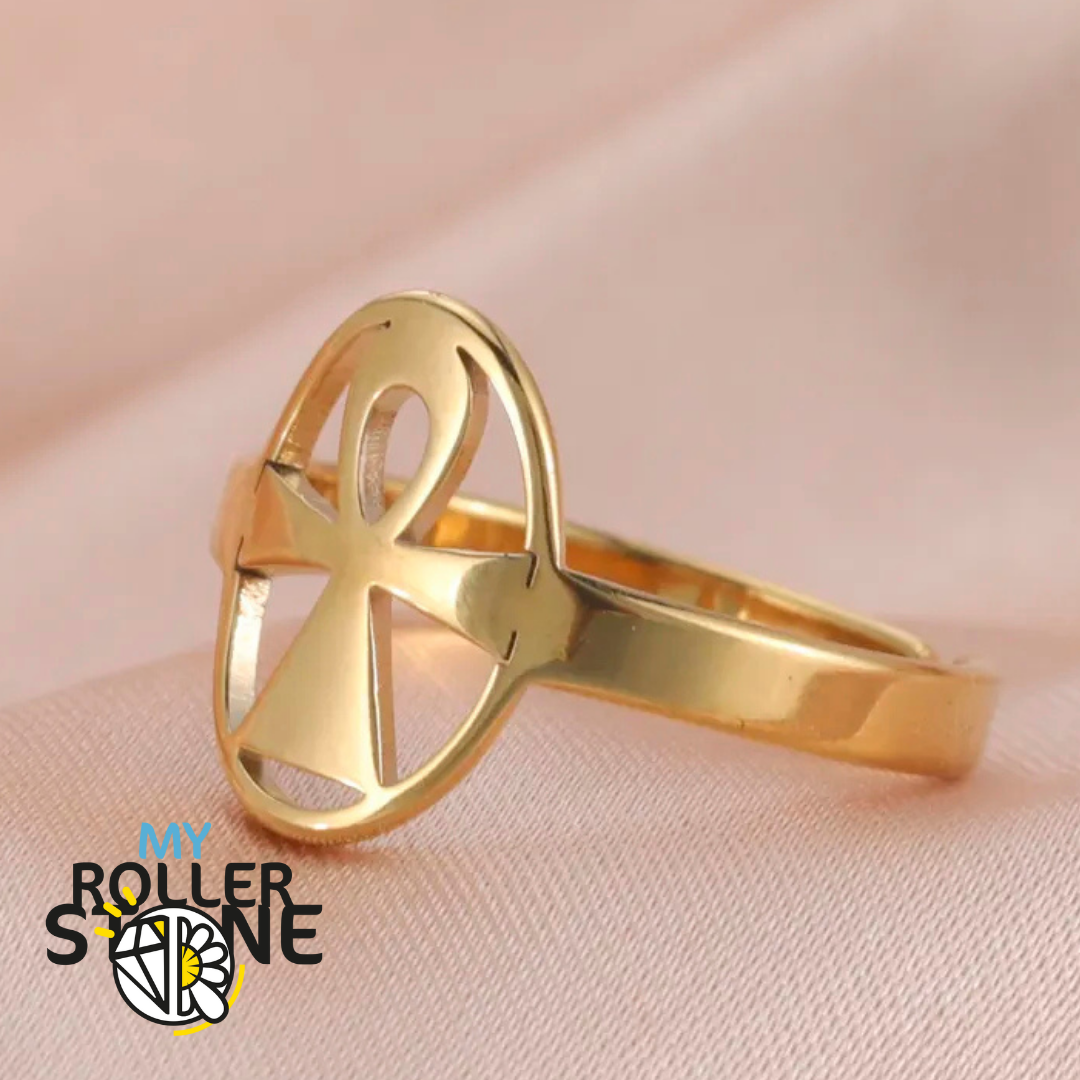 Bague Croix Ankh - Or - Bagues