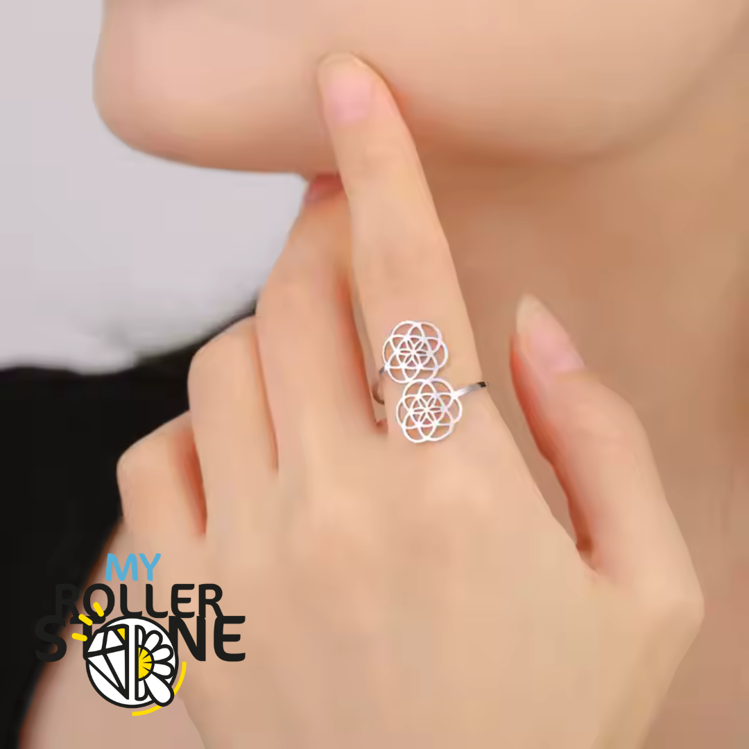 Bague Double Fleur de vie - Bagues