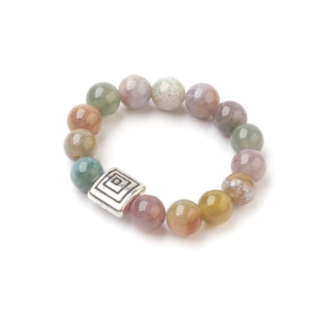 Bague élastique perle - Bagues