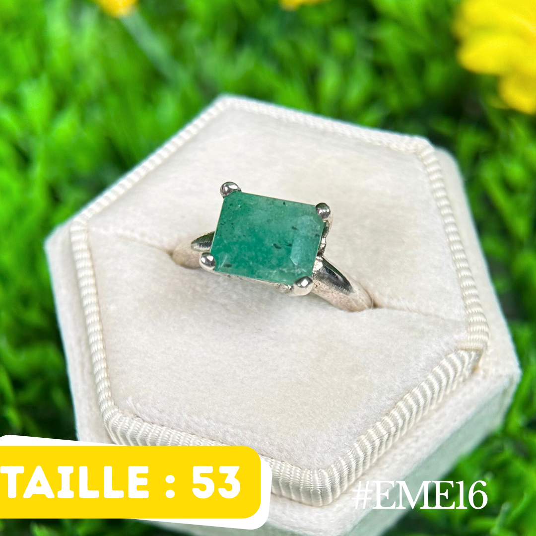 Bague Émeraude Argent #EME16