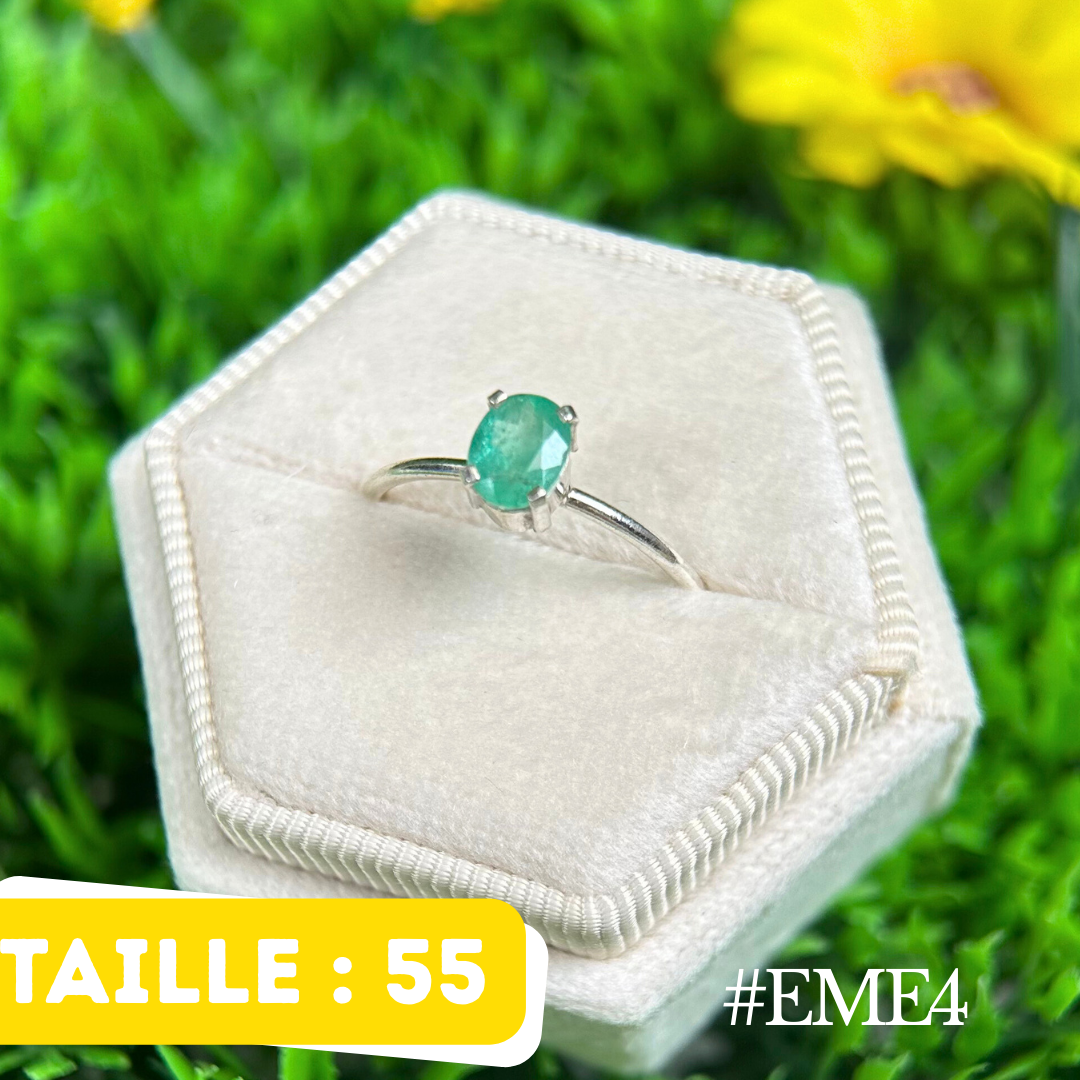 Bague Émeraude Argent #EME4