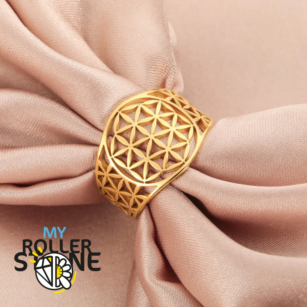 Bague Fleur de Vie or
